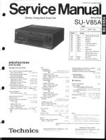 Technics - SUV-85-A - Service manual 